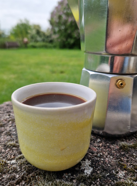 Barista-Tasse, mittel, gelb