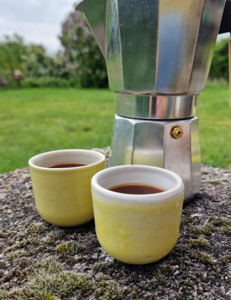 Barista-Tasse, klein, gelb