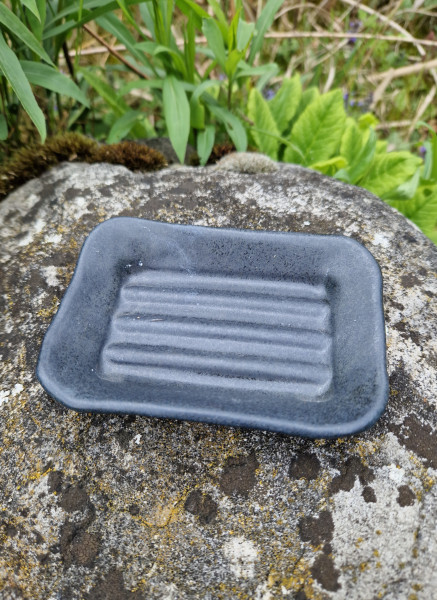 Seifenschale schwarz matt